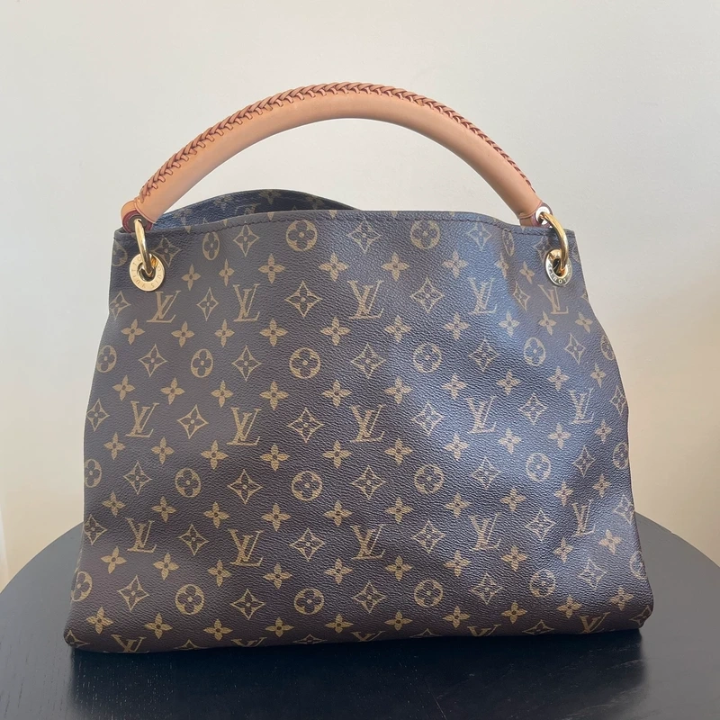 LOUIS VUITTON Artsy MM monogram LUXE DE SECONDE MAIN AUTHENTIQUE CERTIFICAT D'AUTHENTICITE ENTRUPY. SAC DE LUXE D'OCCASION PAS CHER LOUIS VUITTON FULL SET