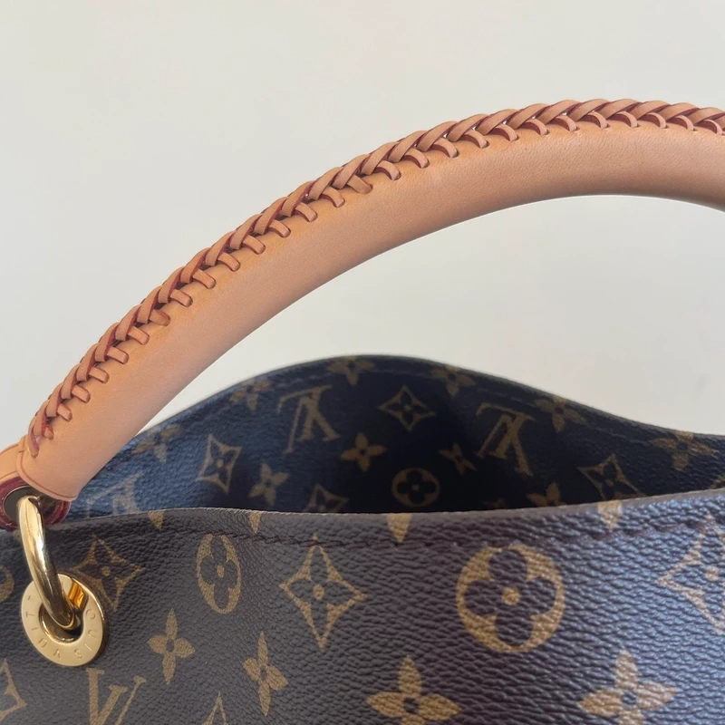 LOUIS VUITTON Artsy MM monogram LUXE DE SECONDE MAIN AUTHENTIQUE CERTIFICAT D'AUTHENTICITE ENTRUPY. SAC DE LUXE D'OCCASION PAS CHER LOUIS VUITTON FULL SET