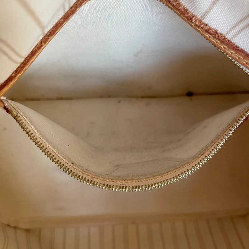 LOUIS VUITTON Neverfull PM Damier Azur LUXE DE SECONDE MAIN AUTHENTIQUE. SAC DE LUXE LV