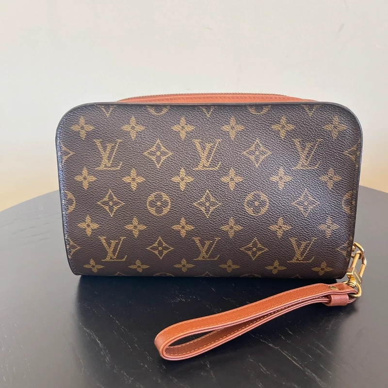 LOUIS VUITTON pochette Orsay monogram vintage SAC DE LUXE DE SECONDE MAIN AUTHENTIQUE. CERTIFICAT ENTRUPY