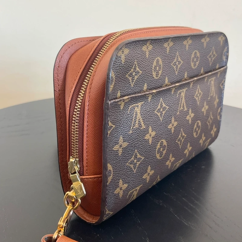 LOUIS VUITTON pochette Orsay monogram vintage SAC DE LUXE DE SECONDE MAIN AUTHENTIQUE. CERTIFICAT ENTRUPY