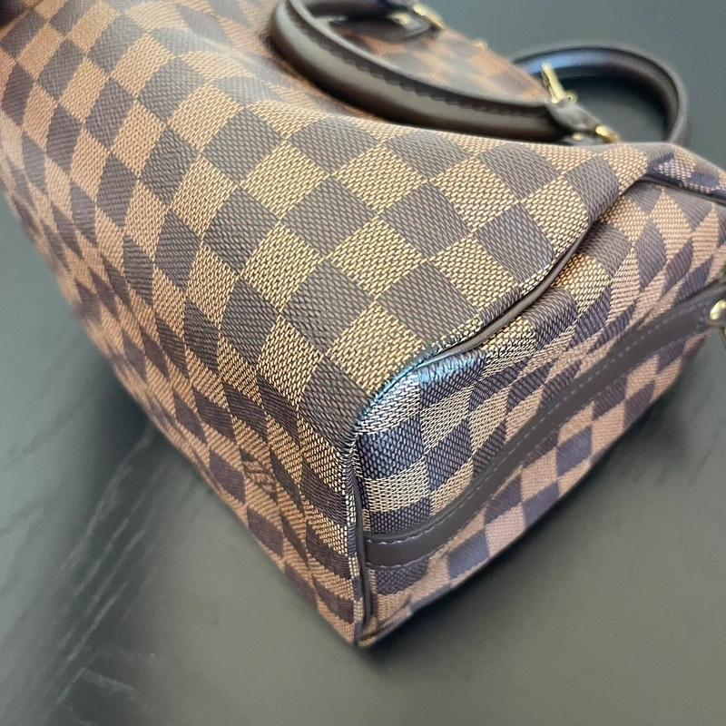Louis Vuitton speedy 25 bandoulière damier ébène LUXE DE SECONDE MAIN AUTHENTIQUE. SAC DE LUXE LV ENTRUPY CERTIFICATE