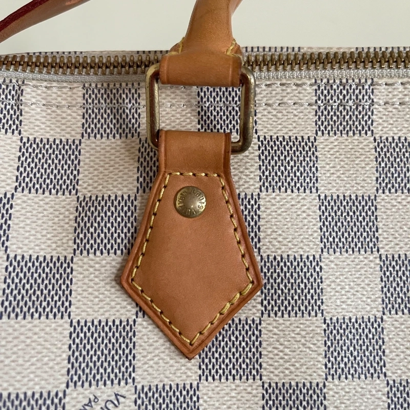 LOUIS VUITTON speedy 30 damier azur LUXE DE SECONDE MAIN AUTHENTIQUE. SAC DE LUXE LV ENTRUPY CERTIFICATE