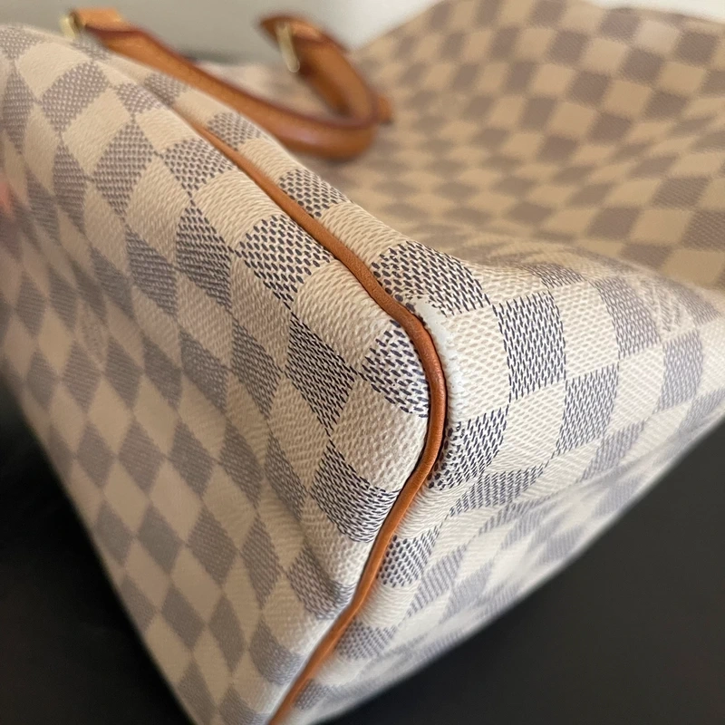 LOUIS VUITTON speedy 30 damier azur LUXE DE SECONDE MAIN AUTHENTIQUE. SAC DE LUXE LV ENTRUPY CERTIFICATE
