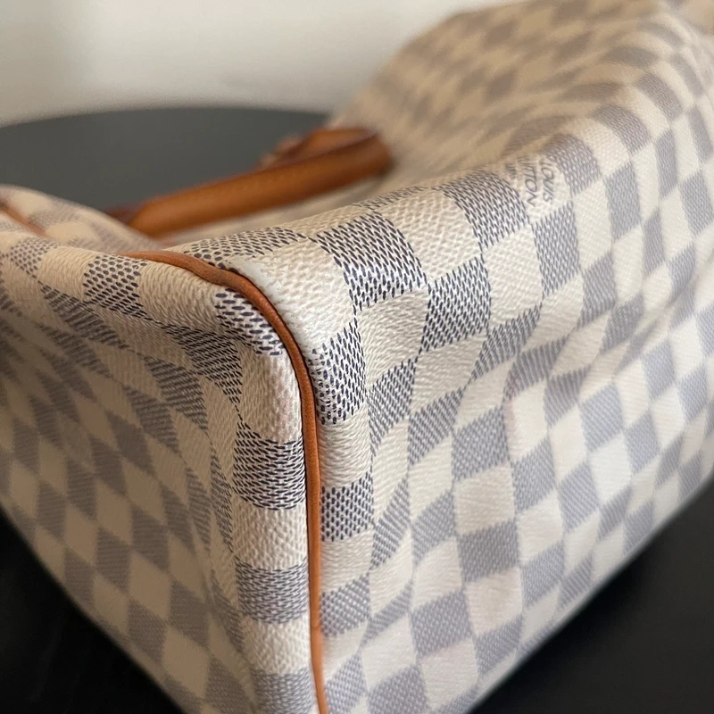 LOUIS VUITTON speedy 30 damier azur LUXE DE SECONDE MAIN AUTHENTIQUE. SAC DE LUXE LV ENTRUPY CERTIFICATE