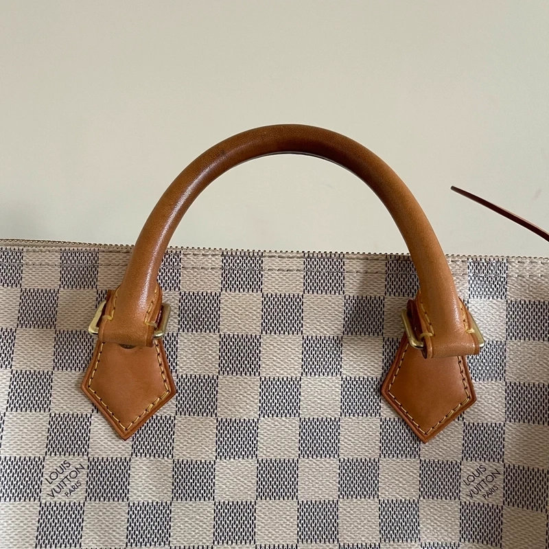 LOUIS VUITTON speedy 30 damier azur LUXE DE SECONDE MAIN AUTHENTIQUE. SAC DE LUXE LV ENTRUPY CERTIFICATE