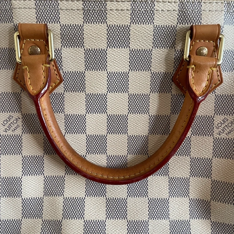 LOUIS VUITTON speedy 30 damier azur LUXE DE SECONDE MAIN AUTHENTIQUE. SAC DE LUXE LV ENTRUPY CERTIFICATE