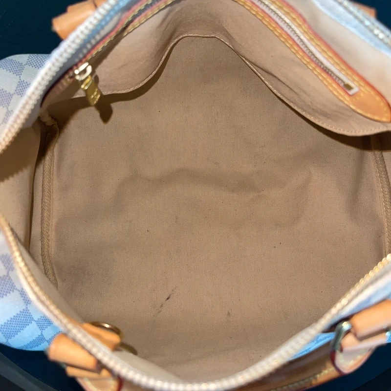 LOUIS VUITTON speedy 30 damier azur LUXE DE SECONDE MAIN AUTHENTIQUE. SAC DE LUXE LV ENTRUPY CERTIFICATE
