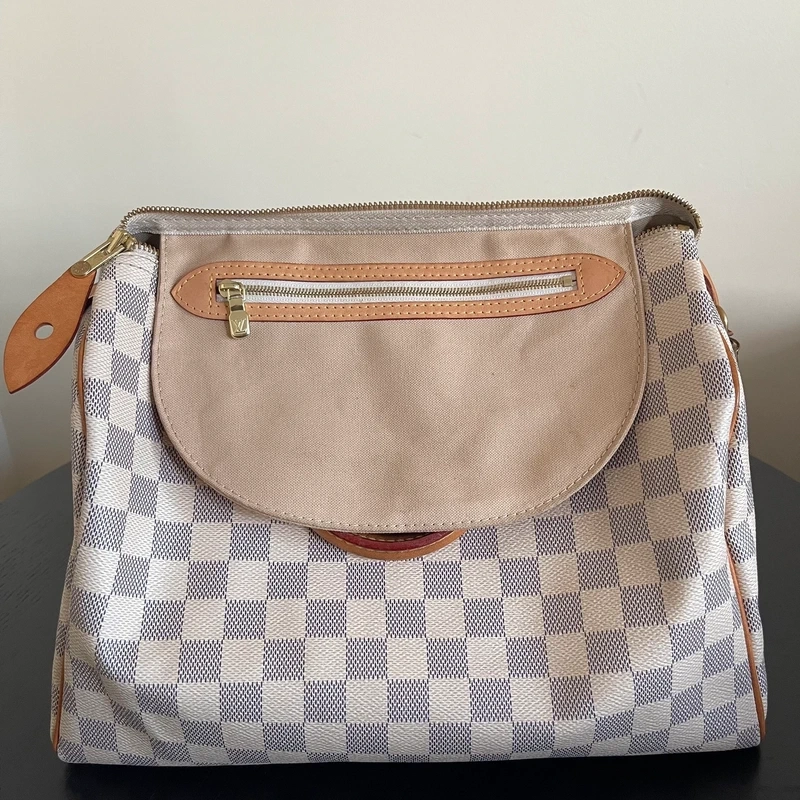 LOUIS VUITTON speedy 30 damier azur LUXE DE SECONDE MAIN AUTHENTIQUE. SAC DE LUXE LV ENTRUPY CERTIFICATE