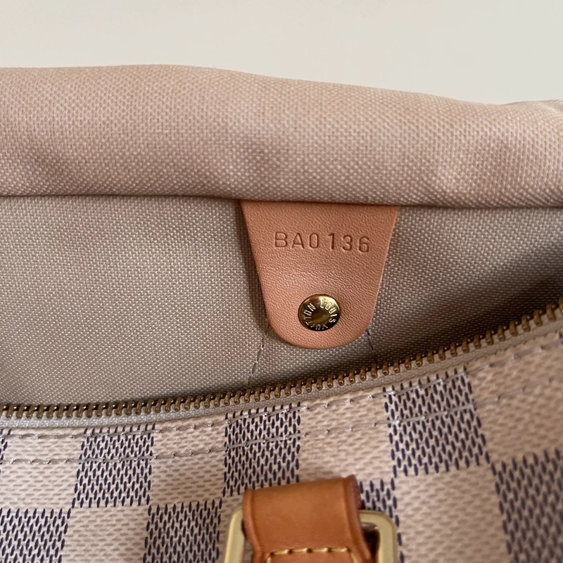 LOUIS VUITTON speedy 30 damier azur LUXE DE SECONDE MAIN AUTHENTIQUE. SAC DE LUXE LV ENTRUPY CERTIFICATE