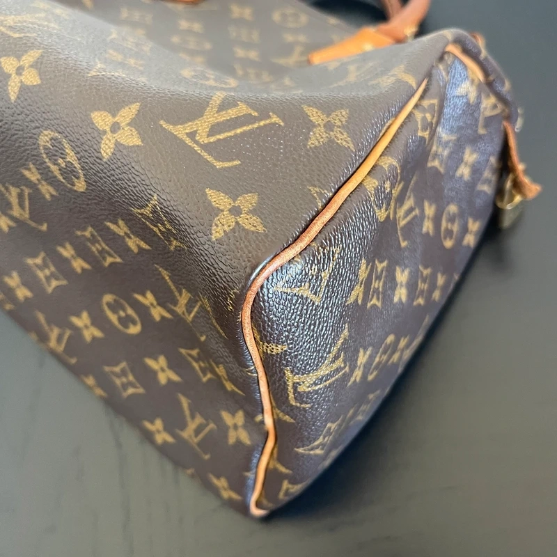LOUIS VUITTON speedy 30 monogram SAC DE LUXE DE SECONDE MAIN AUTHENTIQUE. CERTIFICAT ENTRUPY