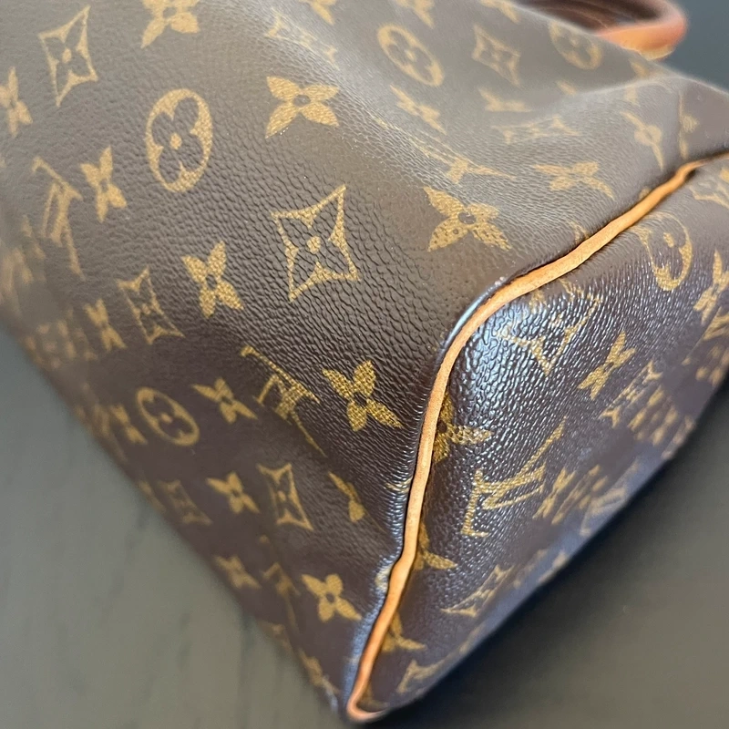 LOUIS VUITTON speedy 30 monogram SAC DE LUXE DE SECONDE MAIN AUTHENTIQUE. CERTIFICAT ENTRUPY