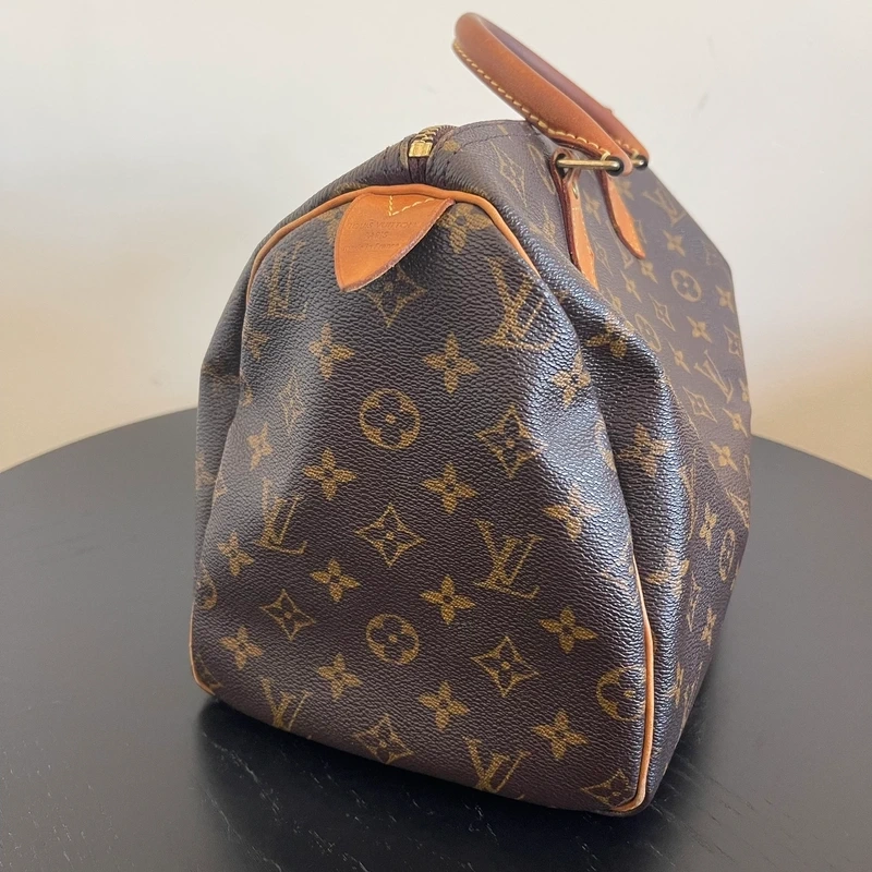 LOUIS VUITTON speedy 30 monogram SAC DE LUXE DE SECONDE MAIN AUTHENTIQUE. CERTIFICAT ENTRUPY