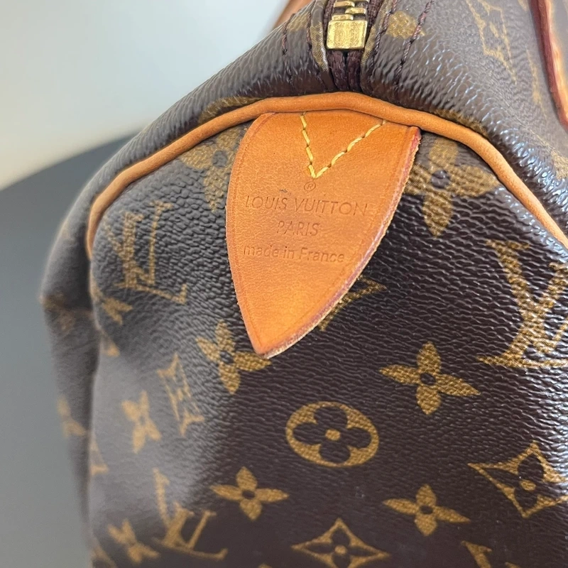LOUIS VUITTON speedy 30 monogram SAC DE LUXE DE SECONDE MAIN AUTHENTIQUE. CERTIFICAT ENTRUPY