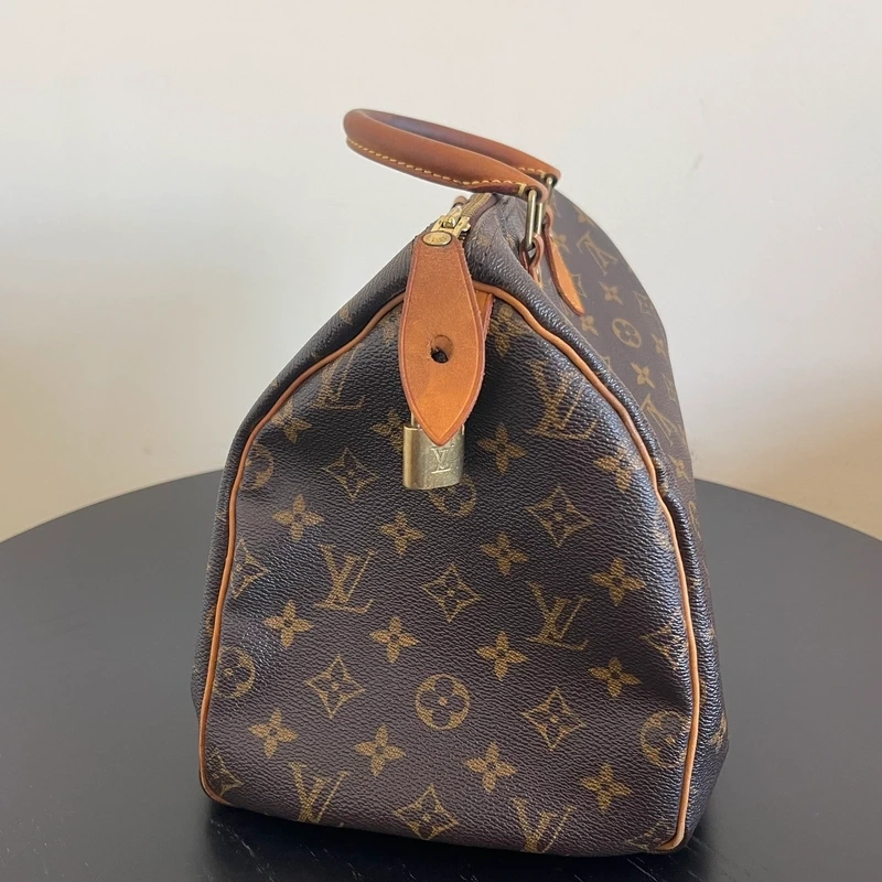 LOUIS VUITTON speedy 30 monogram SAC DE LUXE DE SECONDE MAIN AUTHENTIQUE. CERTIFICAT ENTRUPY