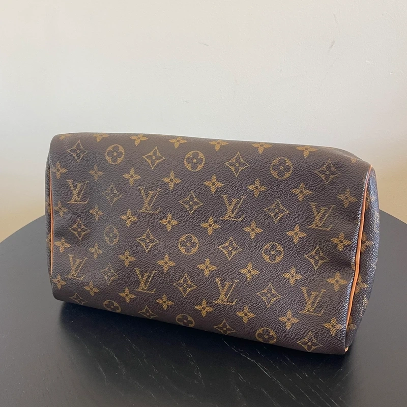 LOUIS VUITTON speedy 30 monogram SAC DE LUXE DE SECONDE MAIN AUTHENTIQUE. CERTIFICAT ENTRUPY