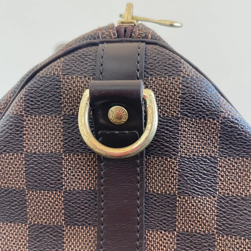 LOUIS VUITTON speedy 35 bandoulière damier ébène LUXE DE SECONDE MAIN AUTHENTIQUE. SAC DE LUXE LV