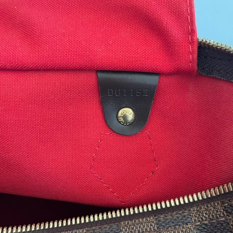 LOUIS VUITTON speedy 35 bandoulière damier ébène LUXE DE SECONDE MAIN AUTHENTIQUE. SAC DE LUXE LV