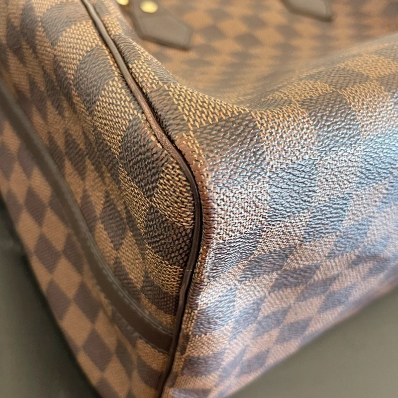 LOUIS VUITTON speedy 35 bandoulière damier ébène LUXE DE SECONDE MAIN AUTHENTIQUE. SAC DE LUXE LV