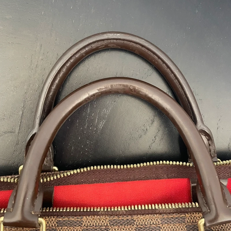 LOUIS VUITTON speedy 35 bandoulière damier ébène LUXE DE SECONDE MAIN AUTHENTIQUE. SAC DE LUXE LV