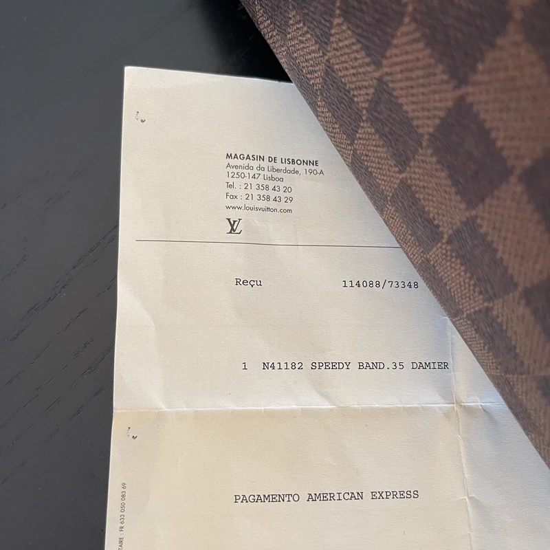 LOUIS VUITTON speedy 35 bandoulière damier ébène LUXE DE SECONDE MAIN AUTHENTIQUE. SAC DE LUXE LV