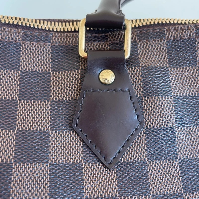LOUIS VUITTON speedy 35 bandoulière damier ébène LUXE DE SECONDE MAIN AUTHENTIQUE. SAC DE LUXE LV