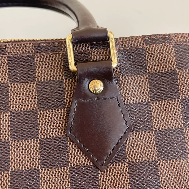 LOUIS VUITTON speedy 35 bandoulière damier ébène LUXE DE SECONDE MAIN AUTHENTIQUE. SAC DE LUXE LV