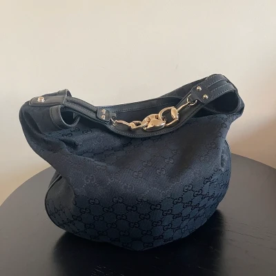 GUCCI sac hobo en toile Guccissima SAC DE LUXE LV. LUXE DE SECONDE MAIN AUTHENTIQUE. ENTRUPY CERTIFICATE