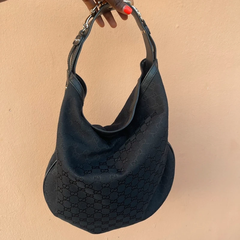 GUCCI sac hobo en toile Guccissima SAC DE LUXE LV. LUXE DE SECONDE MAIN AUTHENTIQUE. ENTRUPY CERTIFICATE