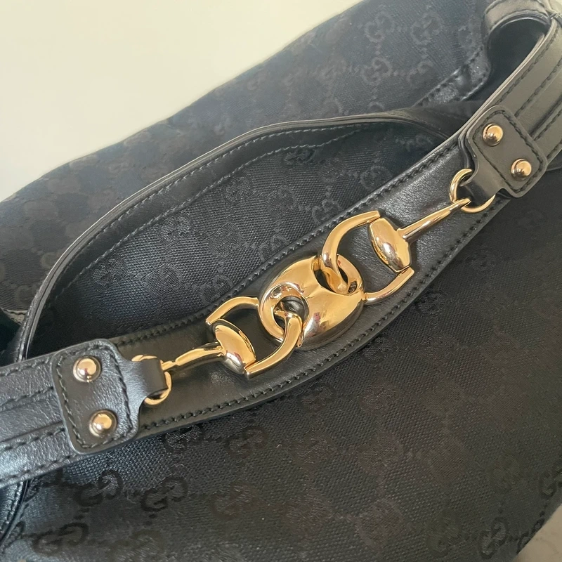 GUCCI sac hobo en toile Guccissima SAC DE LUXE LV. LUXE DE SECONDE MAIN AUTHENTIQUE. ENTRUPY CERTIFICATE
