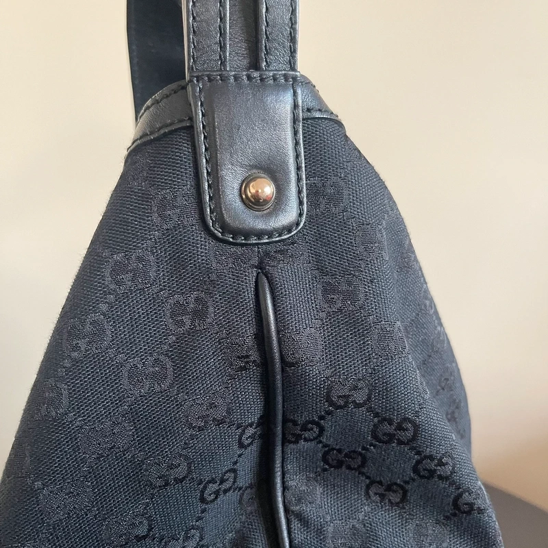 GUCCI sac hobo en toile Guccissima SAC DE LUXE LV. LUXE DE SECONDE MAIN AUTHENTIQUE. ENTRUPY CERTIFICATE