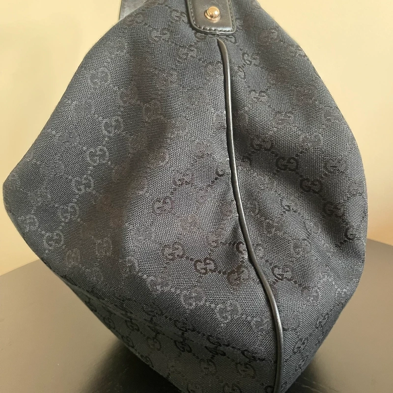 GUCCI sac hobo en toile Guccissima SAC DE LUXE LV. LUXE DE SECONDE MAIN AUTHENTIQUE. ENTRUPY CERTIFICATE
