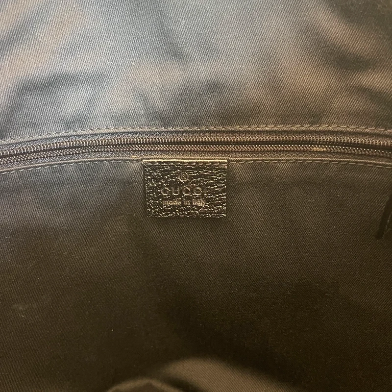 GUCCI sac hobo GG en toile guccissima et cuir noir SAC DE LUXE LV. LUXE DE SECONDE MAIN AUTHENTIQUE. ENTRUPY CERTIFICATE