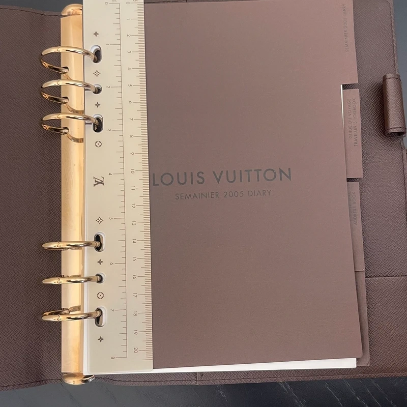 LOUIS VUITTON couverture pour agenda GM damier ébène SAC DE LUXE LV. LUXE DE SECONDE MAIN AUTHENTIQUE. ENTRUPY CERTIFICATE