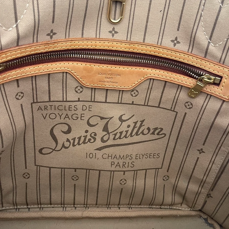 Louis Vuitton neverfull MM monogram SAC DE LUXE LV. LUXE DE SECONDE MAIN AUTHENTIQUE. ENTRUPY CERTIFICATE
