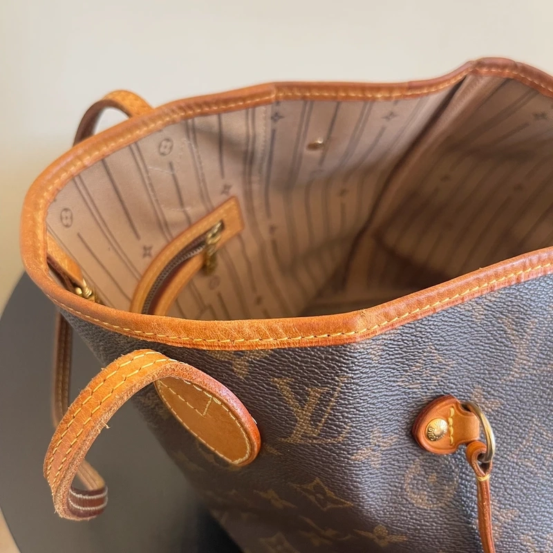 Louis Vuitton neverfull MM monogram SAC DE LUXE LV. LUXE DE SECONDE MAIN AUTHENTIQUE. ENTRUPY CERTIFICATE