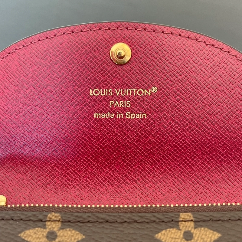 LOUIS VUITTON Portefeuille Rosalie Monogram Pivoine SAC DE LUXE LV. LUXE DE SECONDE MAIN AUTHENTIQUE. ENTRUPY CERTIFICATE