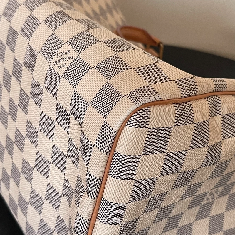 LOUIS VUITTON speedy 30 damier azur SAC DE LUXE LV. LUXE DE SECONDE MAIN AUTHENTIQUE. ENTRUPY CERTIFICATE