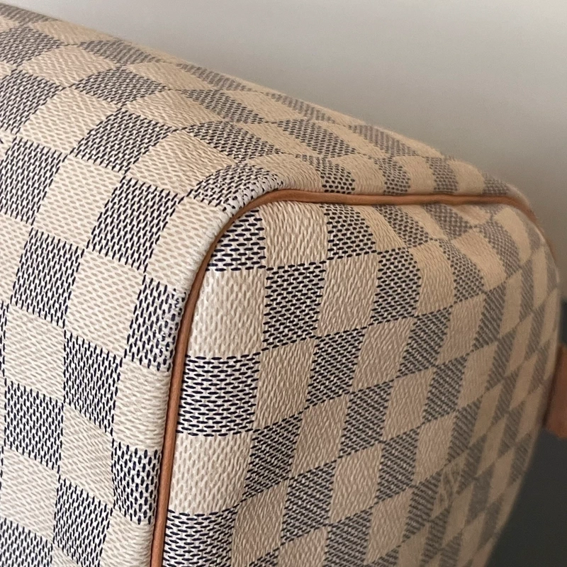 LOUIS VUITTON speedy 30 damier azur SAC DE LUXE LV. LUXE DE SECONDE MAIN AUTHENTIQUE. ENTRUPY CERTIFICATE