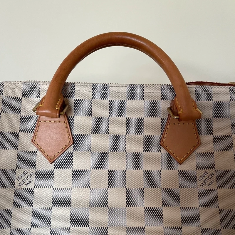 LOUIS VUITTON speedy 30 damier azur SAC DE LUXE LV. LUXE DE SECONDE MAIN AUTHENTIQUE. ENTRUPY CERTIFICATE
