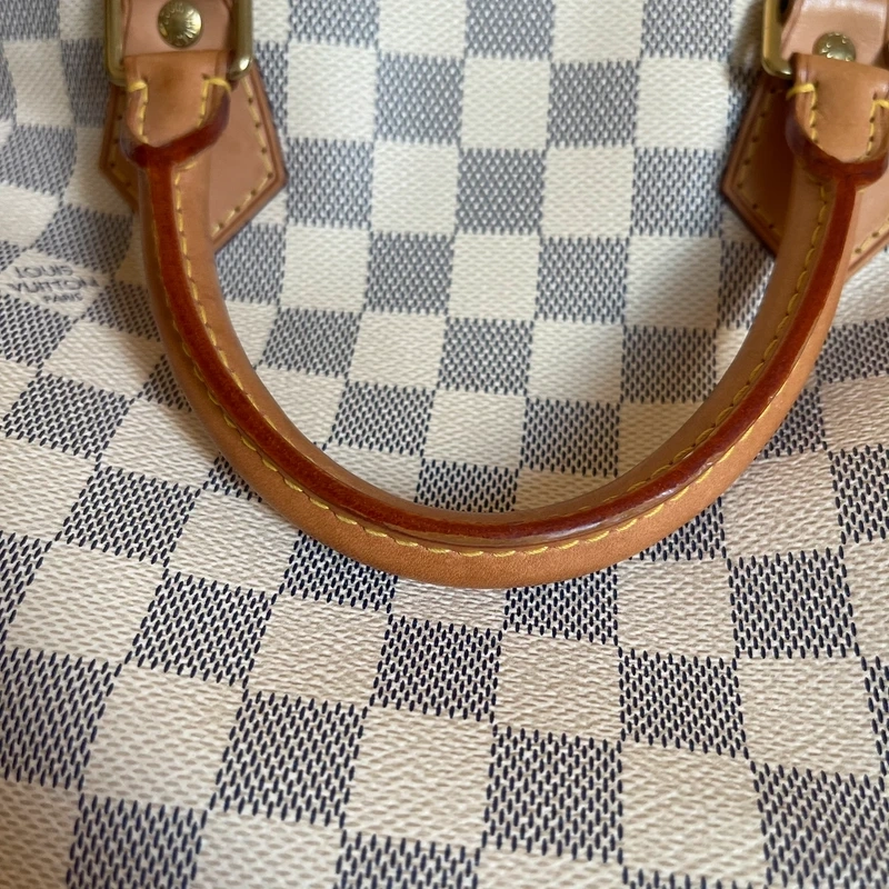 LOUIS VUITTON speedy 30 damier azur SAC DE LUXE LV. LUXE DE SECONDE MAIN AUTHENTIQUE. ENTRUPY CERTIFICATE