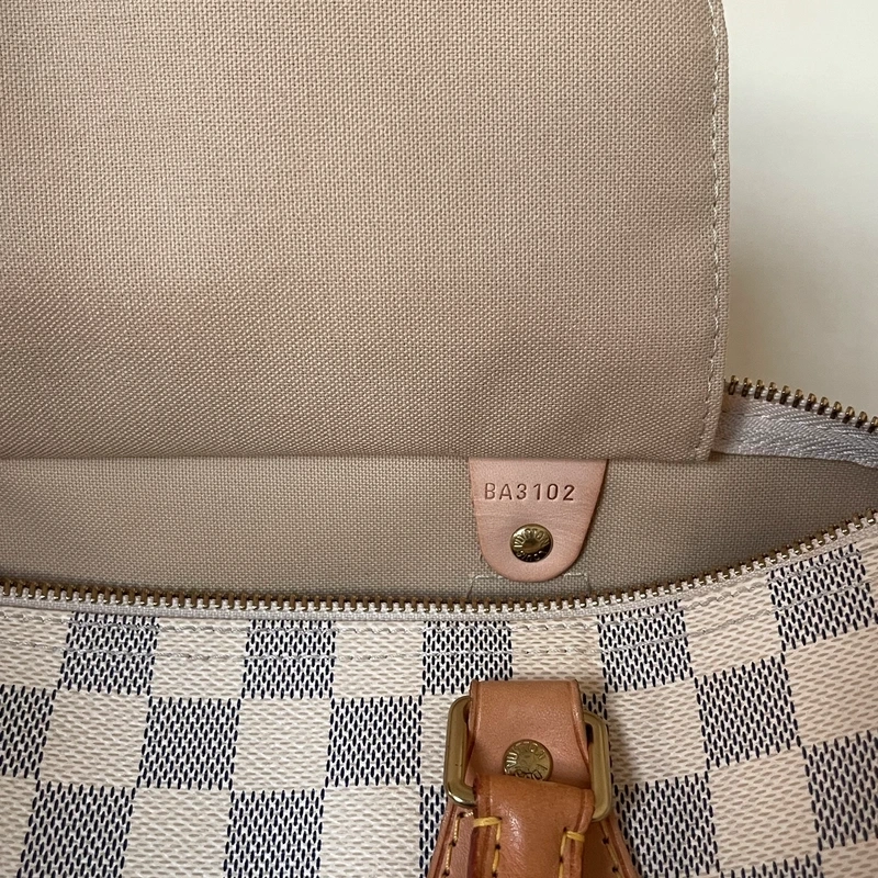 LOUIS VUITTON speedy 30 damier azur SAC DE LUXE LV. LUXE DE SECONDE MAIN AUTHENTIQUE. ENTRUPY CERTIFICATE
