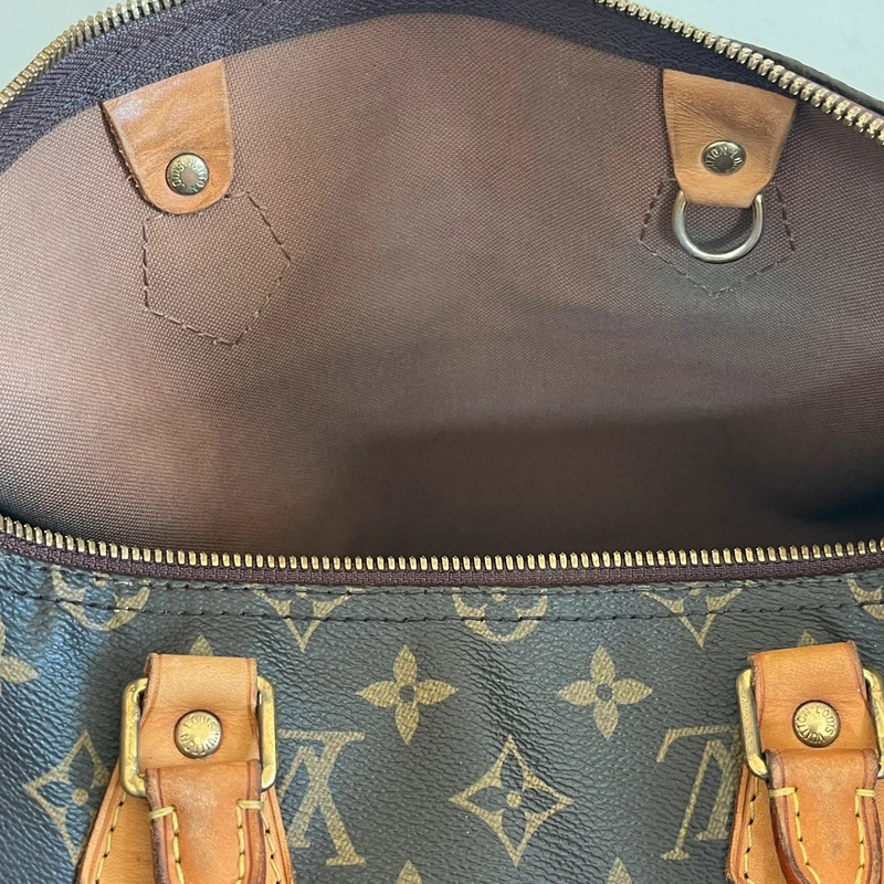 Louis Vuitton speedy 35 monogram bandoulière SAC DE LUXE DE SECONDE MAIN AUTHENTIQUE. PETITE MAROQUINERIE DE LUXE. ENTRUPY CERTIFICATE