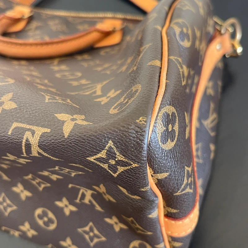 Louis Vuitton speedy 35 monogram bandoulière SAC DE LUXE DE SECONDE MAIN AUTHENTIQUE. PETITE MAROQUINERIE DE LUXE. ENTRUPY CERTIFICATE
