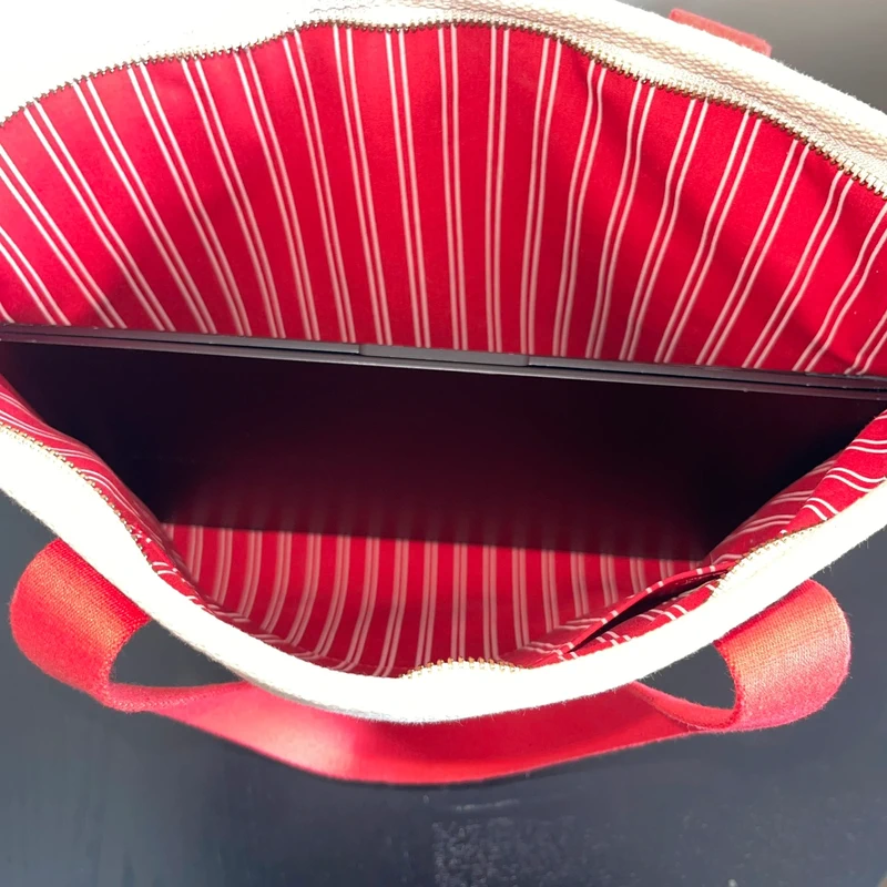 Louis Vuitton cabas antigua MM en toile beige SAC DE LUXE DE SECONDE MAIN AUTHENTIQUE. PETITE MAROQUINERIE DE LUXE. ENTRUPY CERTIFICATE