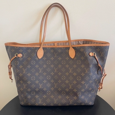 Louis Vuitton neverfull GM monogram SAC DE LUXE DE SECONDE MAIN AUTHENTIQUE. PETITE MAROQUINERIE DE LUXE. ENTRUPY CERTIFICATE