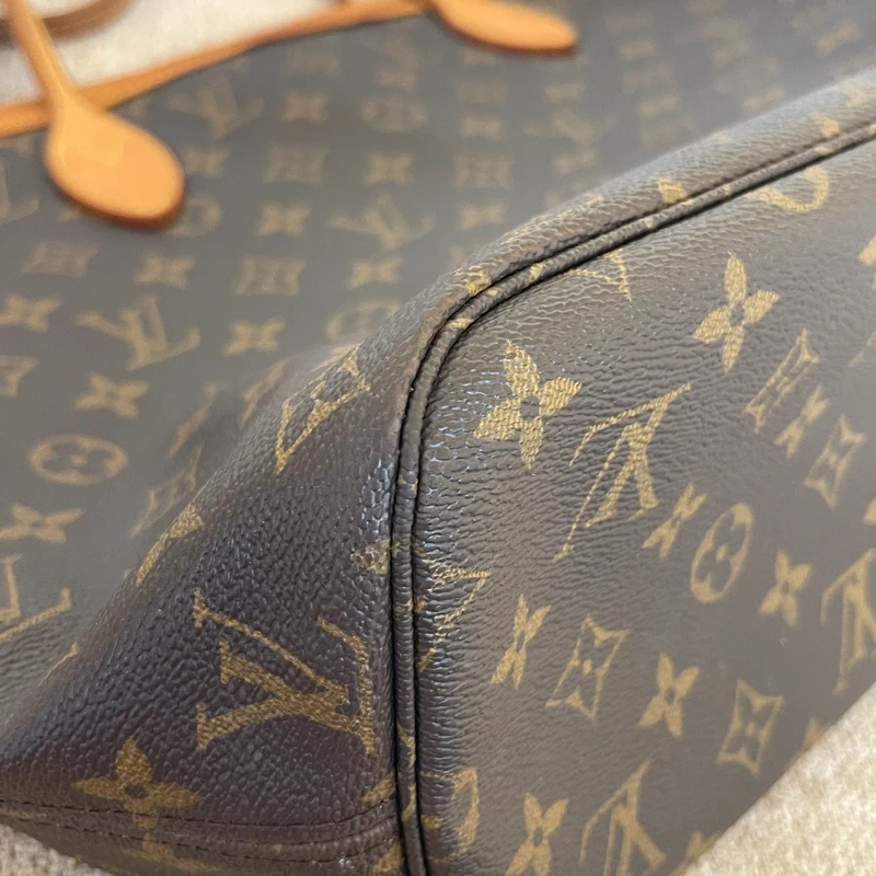 Louis Vuitton neverfull MM monogram SAC DE LUXE DE SECONDE MAIN AUTHENTIQUE. PETITE MAROQUINERIE DE LUXE. ENTRUPY CERTIFICATE
