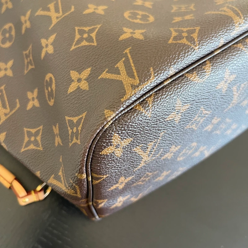 Louis Vuitton neverfull MM monogram cerise SAC DE LUXE DE SECONDE MAIN AUTHENTIQUE. PETITE MAROQUINERIE DE LUXE. ENTRUPY CERTIFICATE