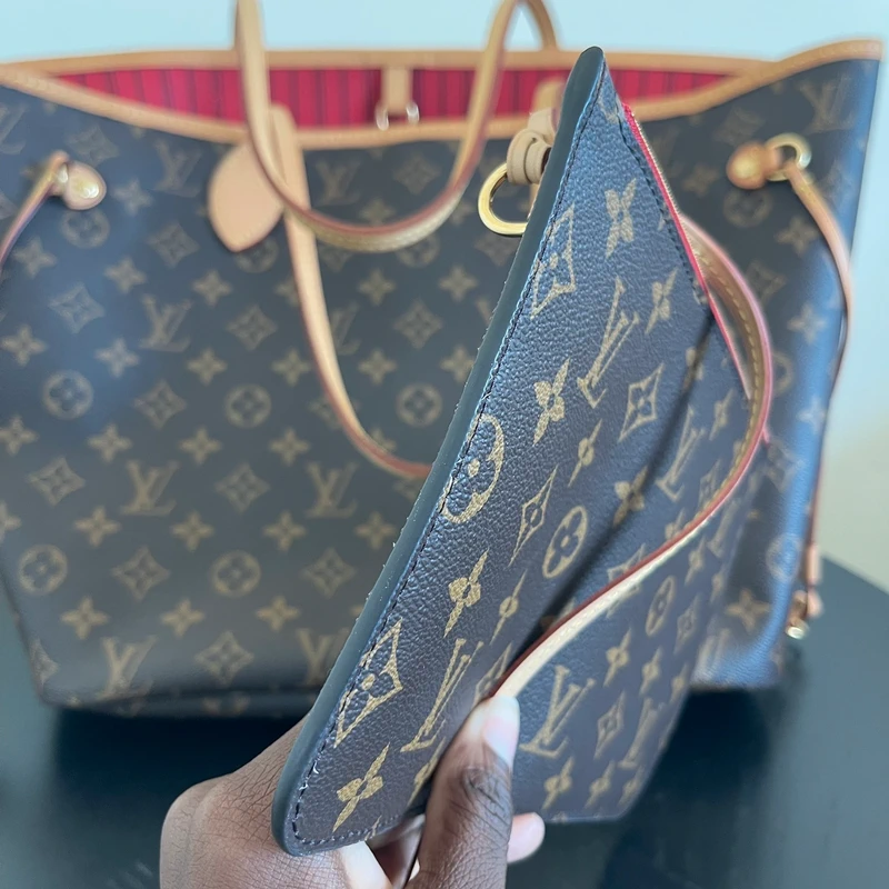 Louis Vuitton neverfull MM monogram cerise SAC DE LUXE DE SECONDE MAIN AUTHENTIQUE. PETITE MAROQUINERIE DE LUXE. ENTRUPY CERTIFICATE