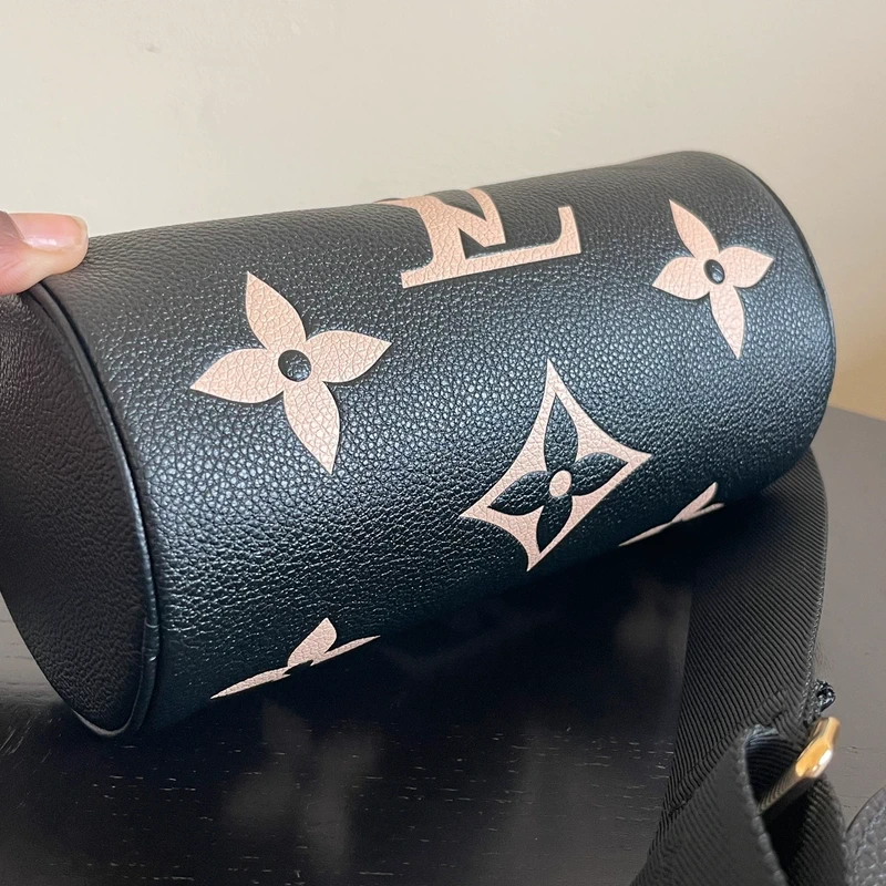Louis Vuitton papillon BB cuir monogram empreinte bicolore SAC DE LUXE DE SECONDE MAIN AUTHENTIQUE. PETITE MAROQUINERIE DE LUXE. ENTRUPY CERTIFICATE